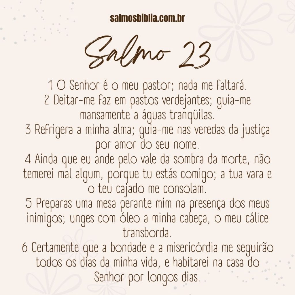 Salmo 23  Bíblia Sagrada