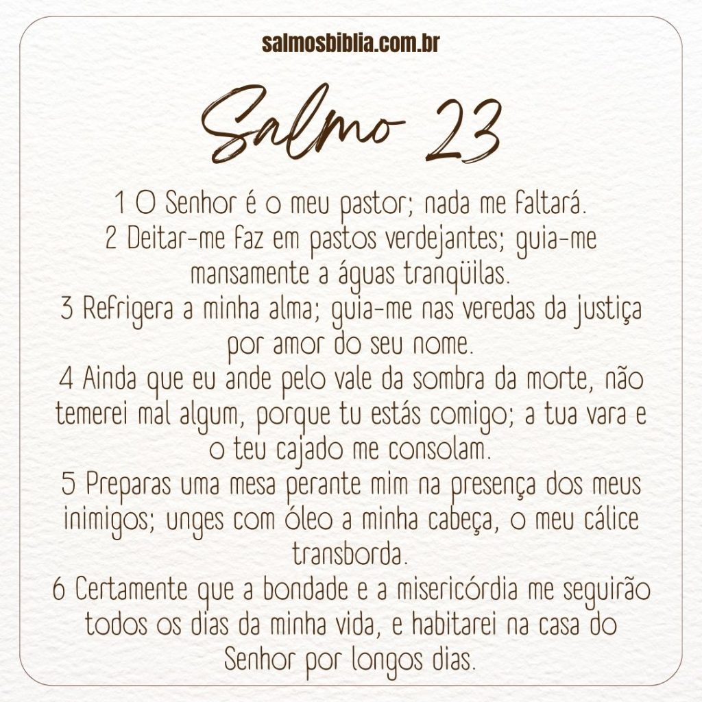 salmo 23 completo para compartilhar 2