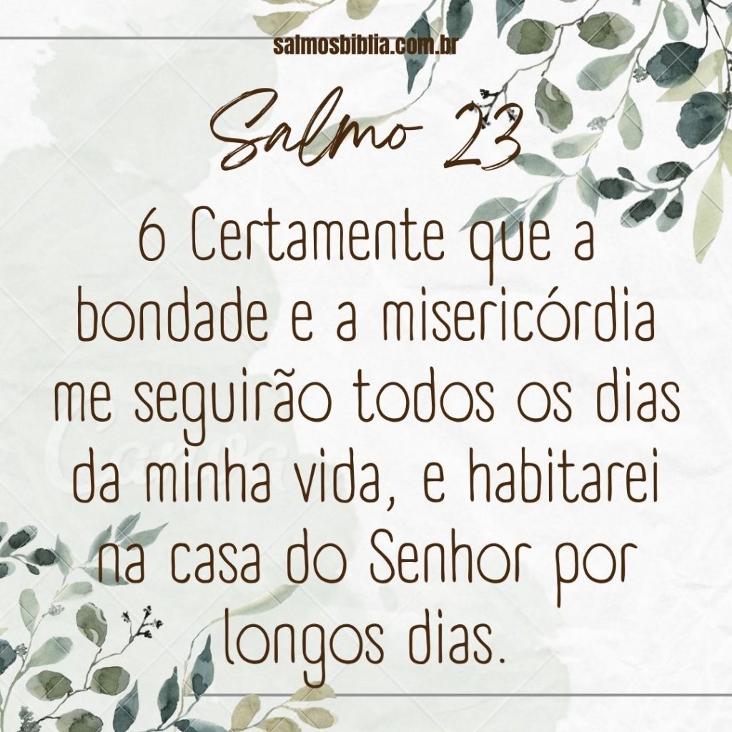 salmo 23 para compartilhar 6